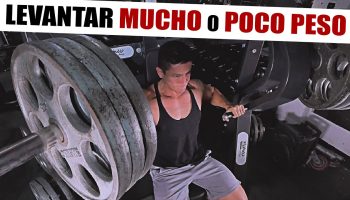 ¿Qué es mejor levantar mucho peso o poco peso?