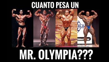 ¿Cuánto pesa un Mr Olympia?