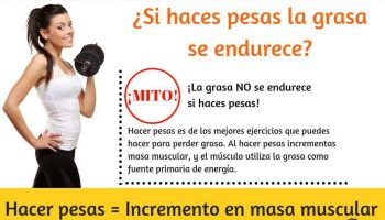 ¿Qué pasa con la grasa cuando hacemos pesas?
